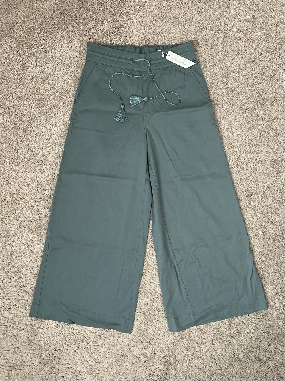 Travis Mathew Women’s Ankle Wide Leg Pants in Teal